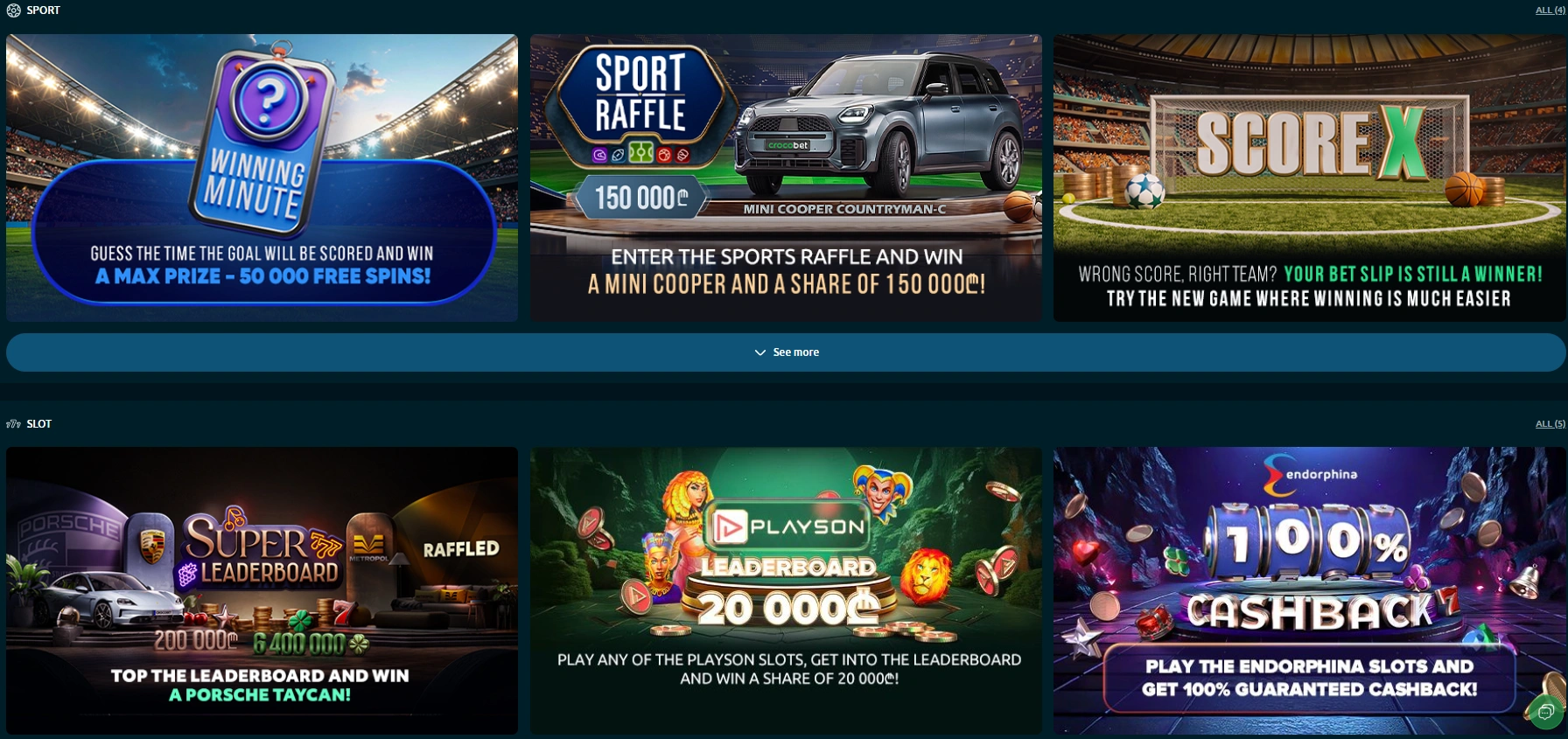 crocobet casino bonus